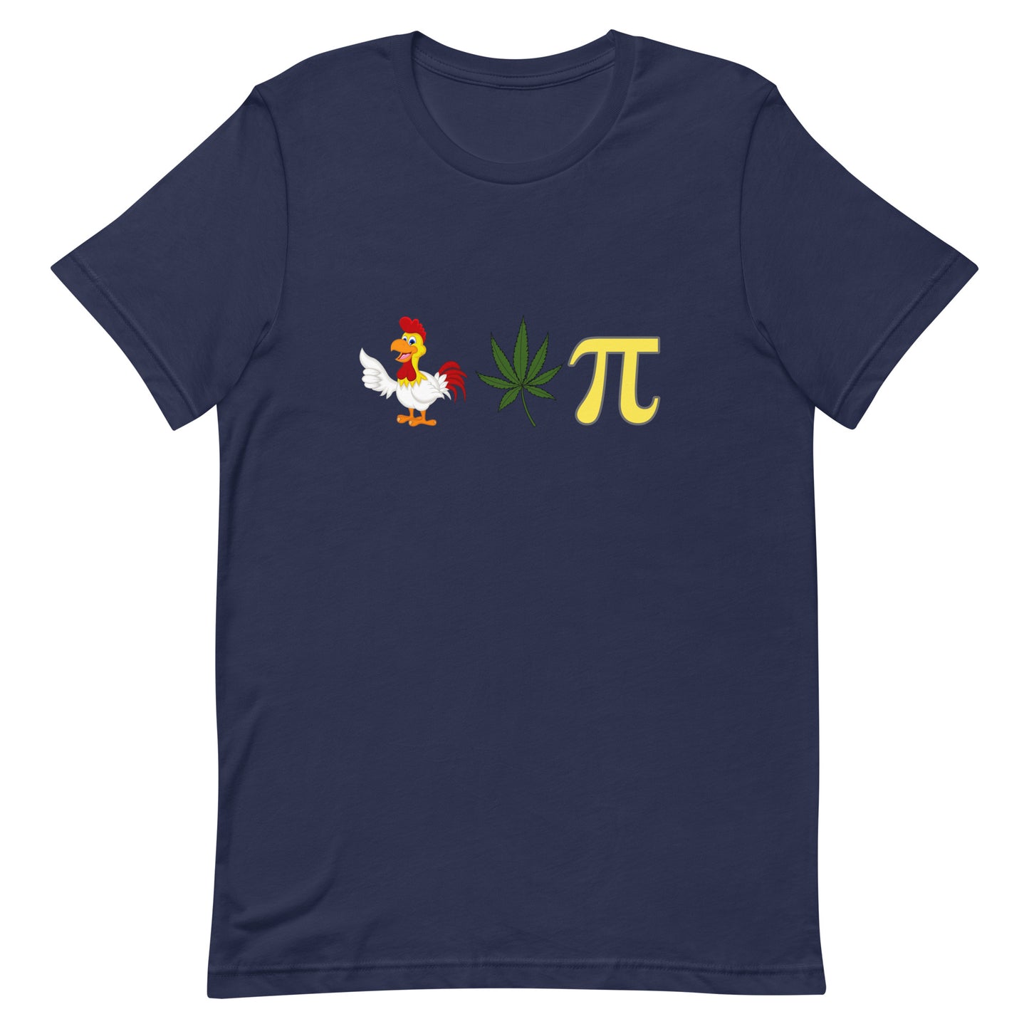 Chicken Pot Pi Tee Navy unisex-staple-t-shirt-navy-front-64dff054e34b7