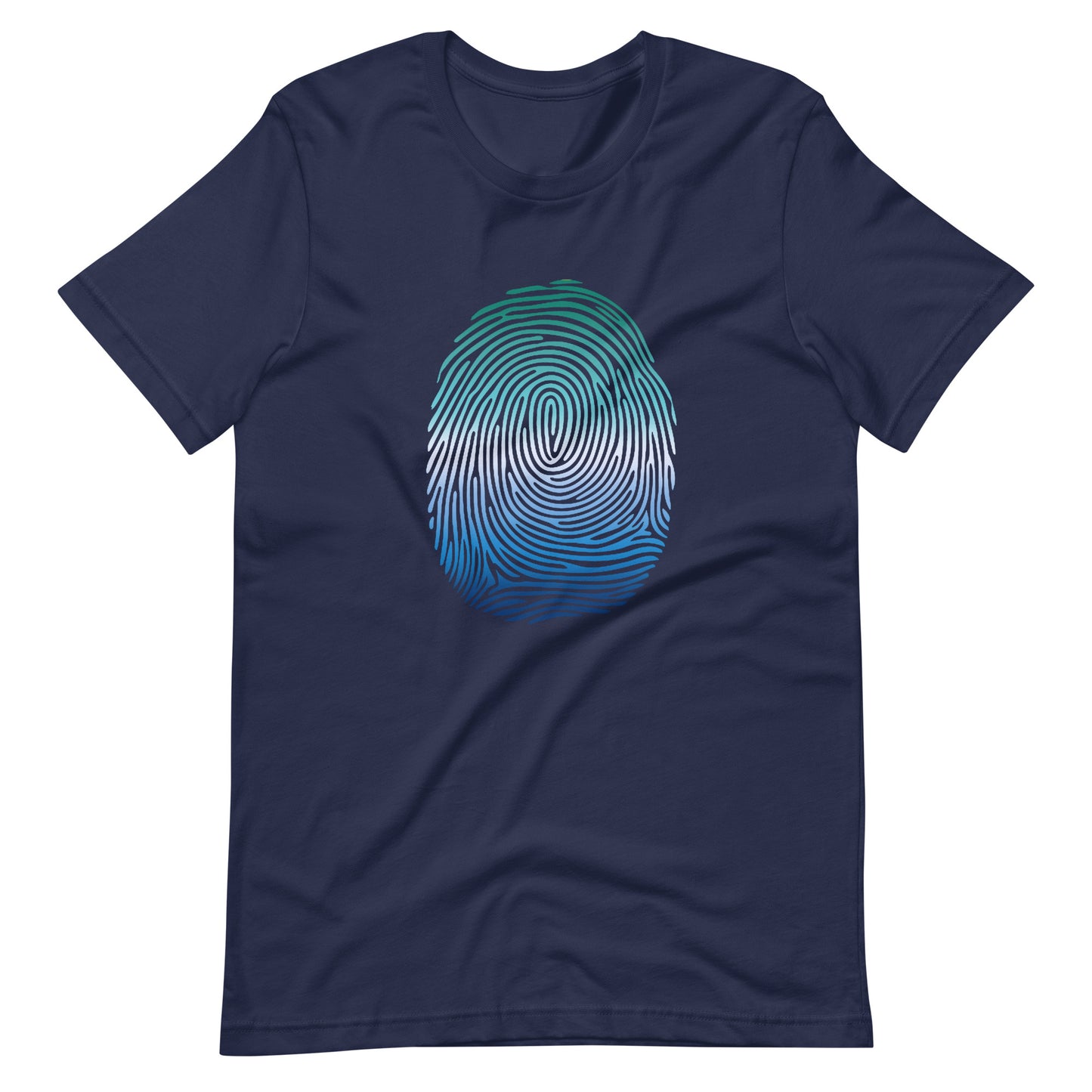 Gay MLM Vincian Pride Identity Fingerprint Shirt Navy Gay unisex-staple-t-shirt-navy-front-661004a479aa6