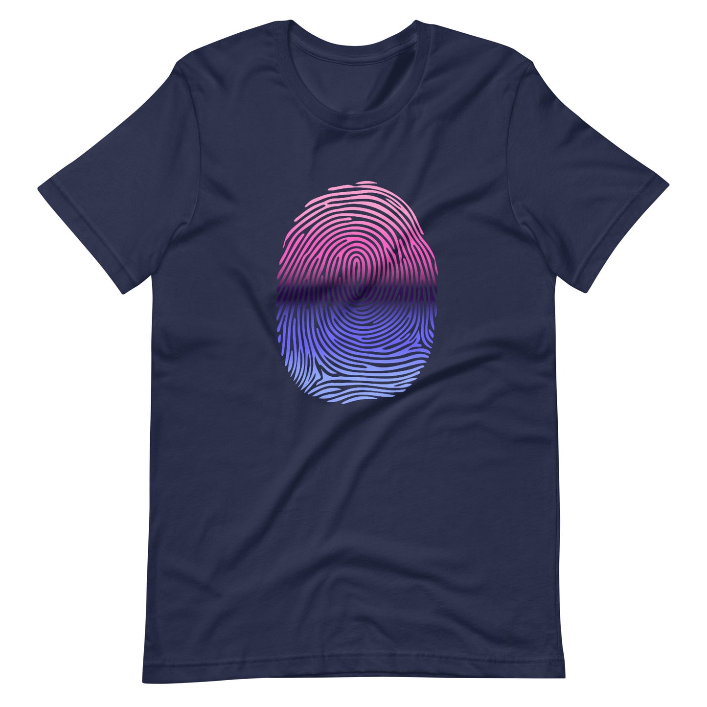 Omnisexual Pride Identity Fingerprint Shirt - Unisex Navy Omnisexual unisex-staple-t-shirt-navy-front-661009e383b24