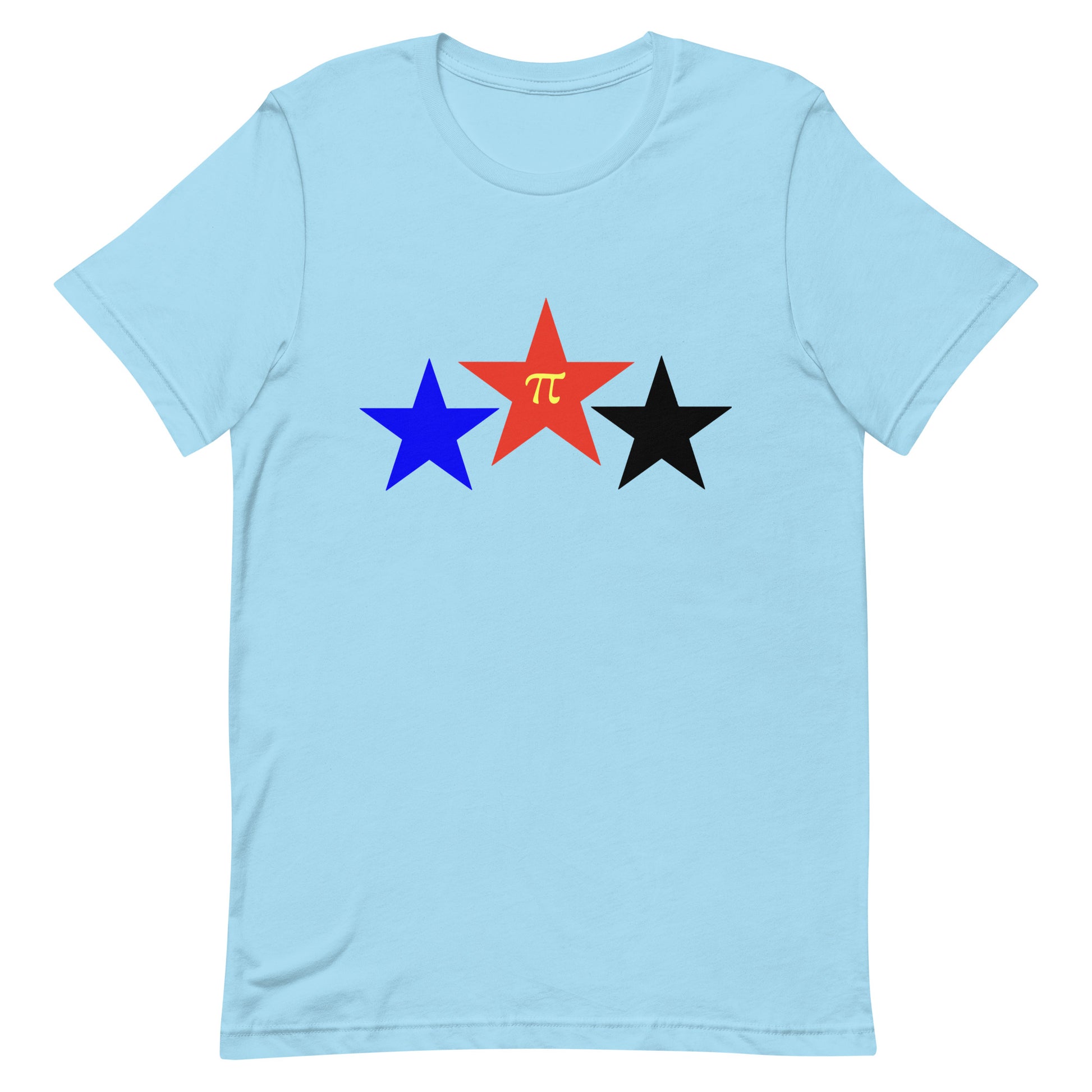 Polyamorous Polyamory Pride T-Shirt - Stars Ocean Blue Polyamorous unisex-staple-t-shirt-ocean-blue-front-64dea4e170242