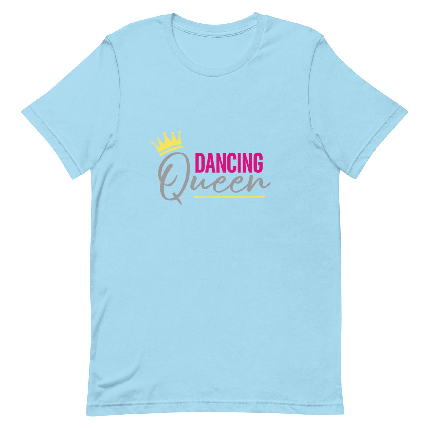 Dancing Queen Tee Ocean Blue unisex-staple-t-shirt-ocean-blue-front-64dfe9deed026