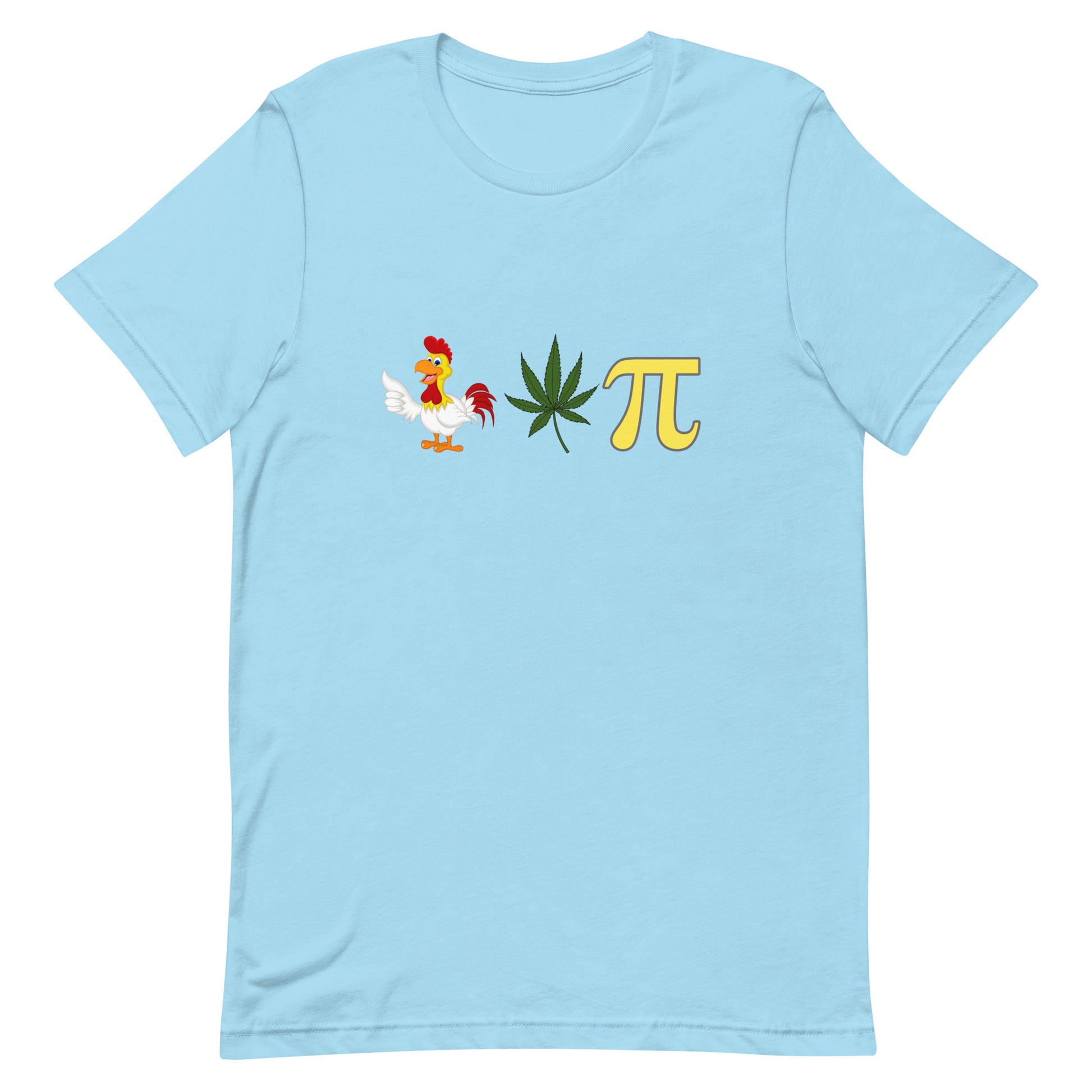 Chicken Pot Pi Tee Ocean Blue unisex-staple-t-shirt-ocean-blue-front-64dff054e81f9