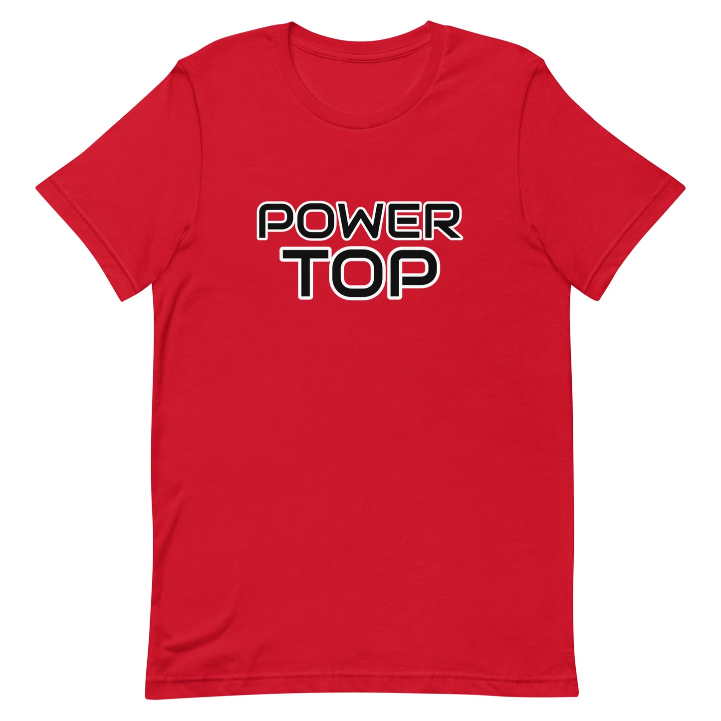 Power Top T-shirt Red Gay unisex-staple-t-shirt-red-front-64ed2cec94ec8