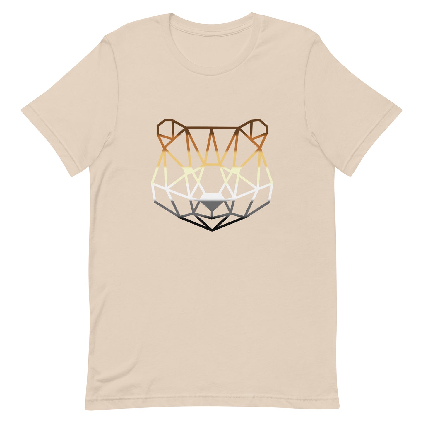 Gay Bear Geometric Art T-Shirt Soft Cream Gay unisex-staple-t-shirt-soft-cream-front-65a96b7daa1db