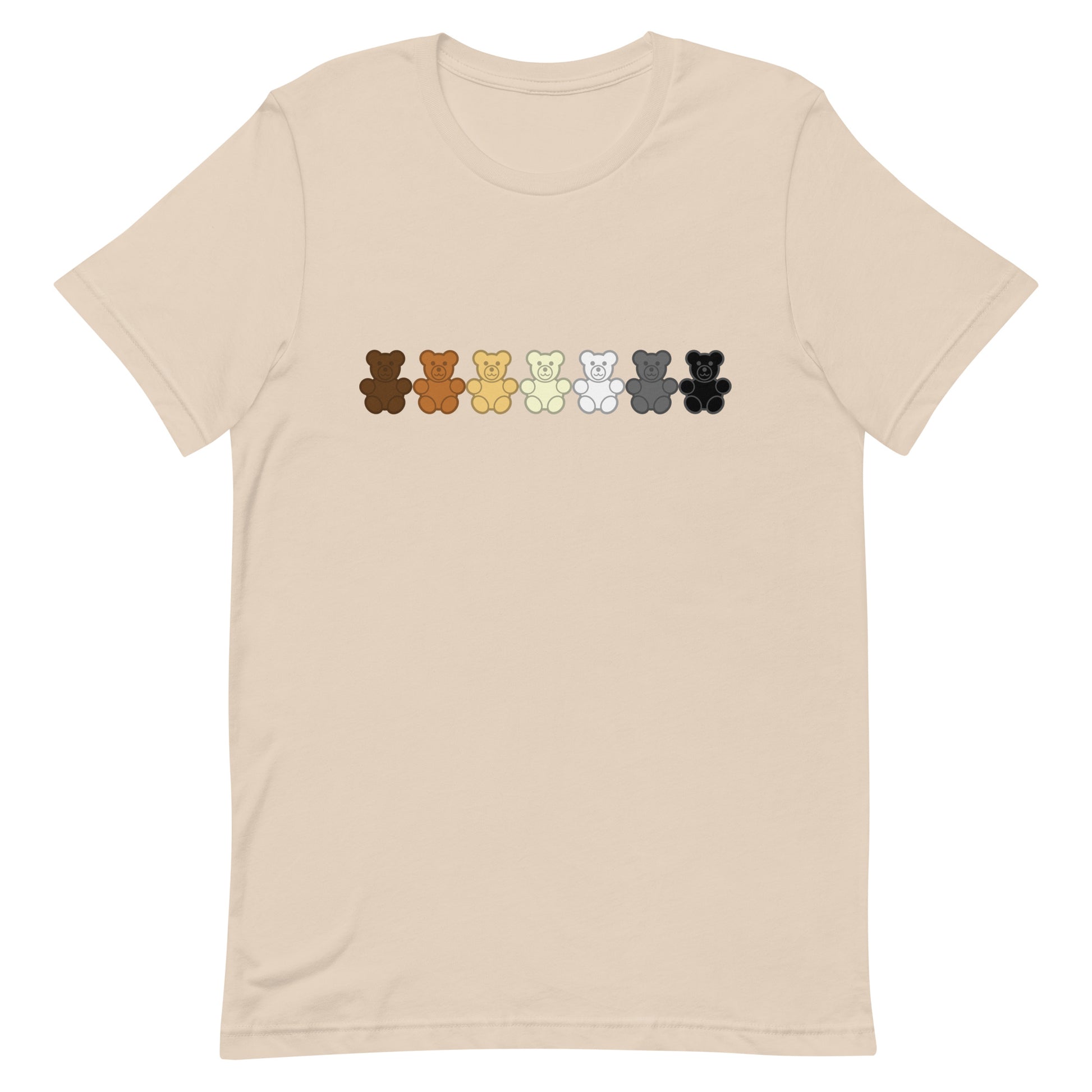 Gay Bear Gummy Bear Tee Soft Cream Gay unisex-staple-t-shirt-soft-cream-front-65aabfbb7a5a6