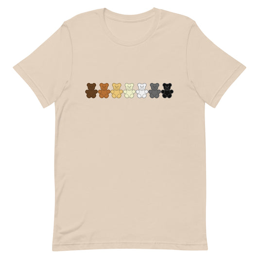 Gay Bear Gummy Bear Tee Soft Cream Gay unisex-staple-t-shirt-soft-cream-front-65aabfbb7a5a6