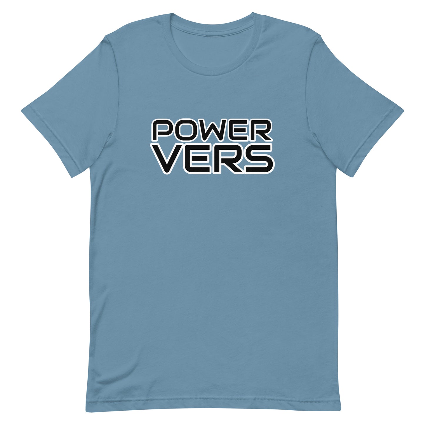 Power Vers T-shirt Steel Blue unisex-staple-t-shirt-steel-blue-front-654d15d34de97