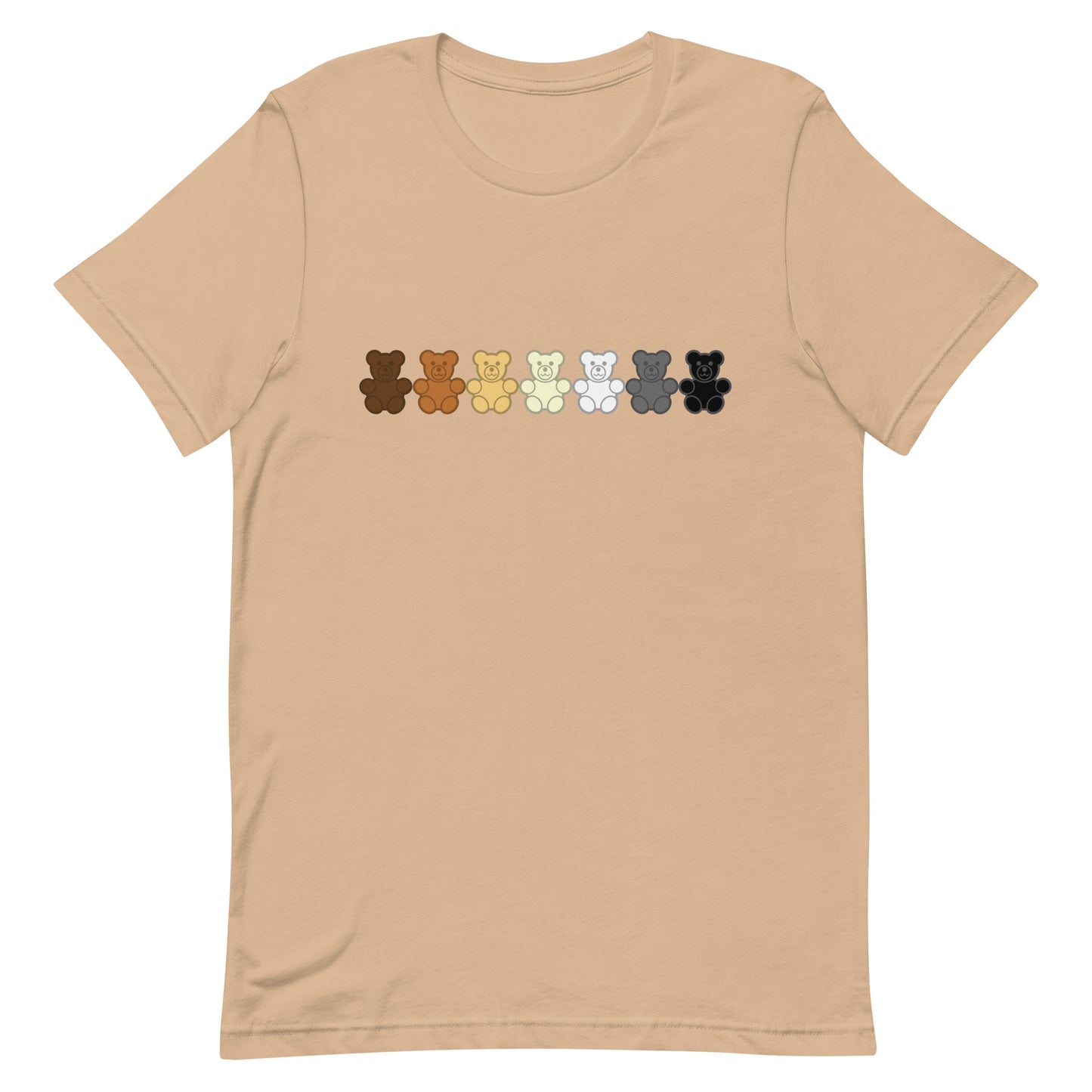 Gay Bear Gummy Bear Tee Tan Gay unisex-staple-t-shirt-tan-front-65aabfbb81986