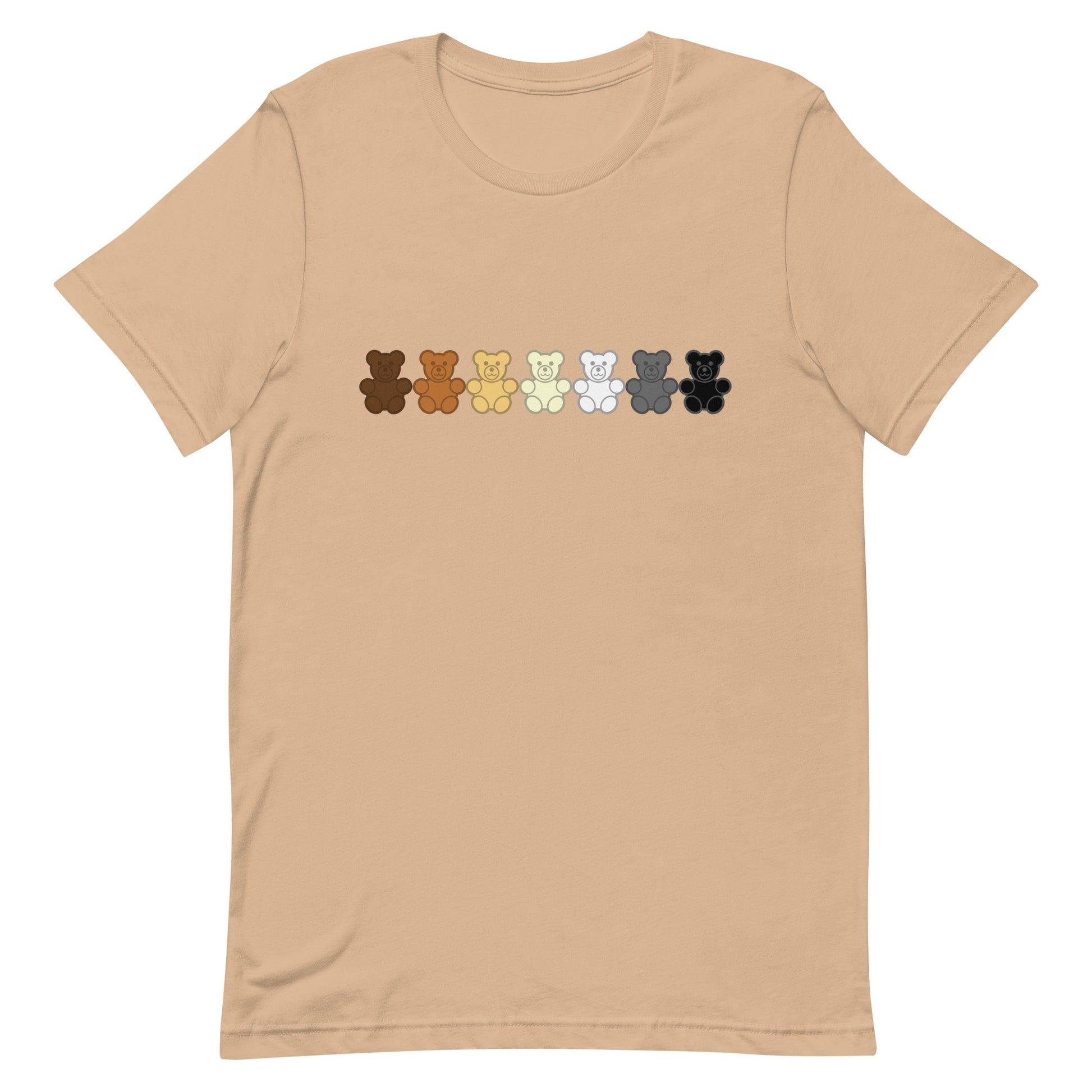 Gay Bear Gummy Bear Tee Tan Gay unisex-staple-t-shirt-tan-front-65aabfbb81986