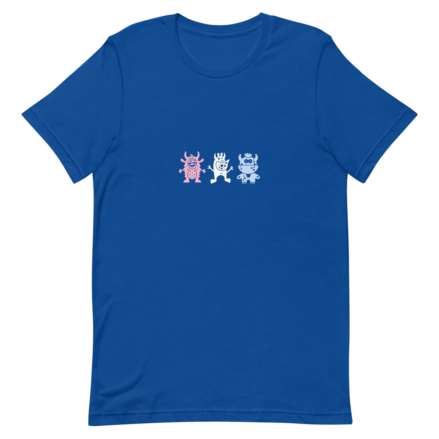 Transgender Trans Pride T-Shirt - Doodle Monster True Royal Transgender unisex-staple-t-shirt-true-royal-front-64cffaf7085cf