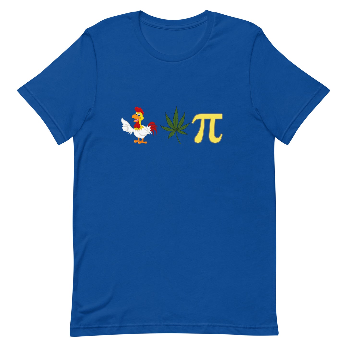 Chicken Pot Pi Tee True Royal unisex-staple-t-shirt-true-royal-front-64dff054e59f5