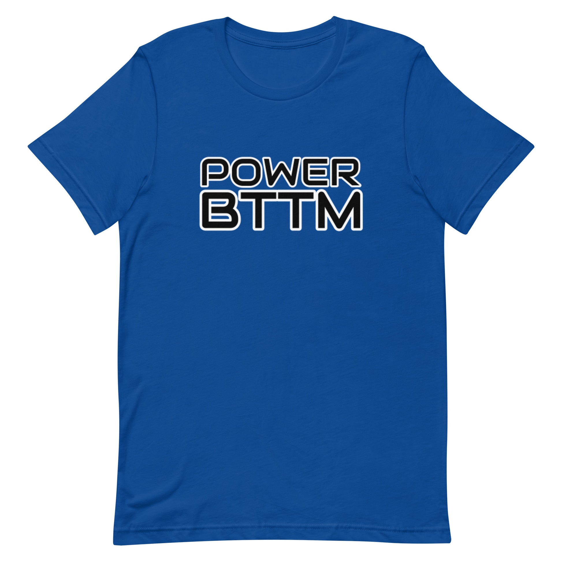 Power Bottom T-shirt True Royal Gay unisex-staple-t-shirt-true-royal-front-64ed2d5270a18