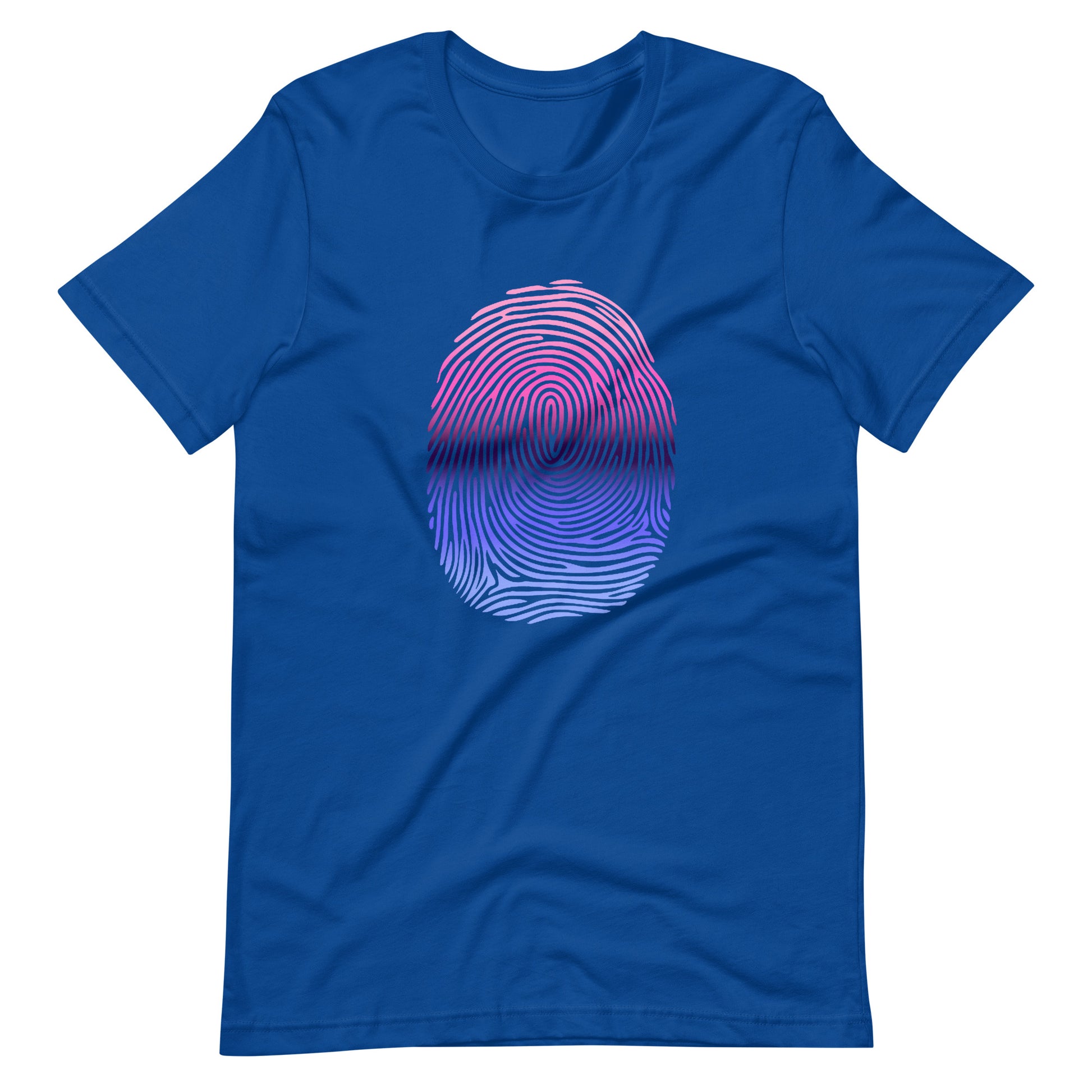 Omnisexual Pride Identity Fingerprint Shirt - Unisex True Royal Omnisexual unisex-staple-t-shirt-true-royal-front-661009e386092