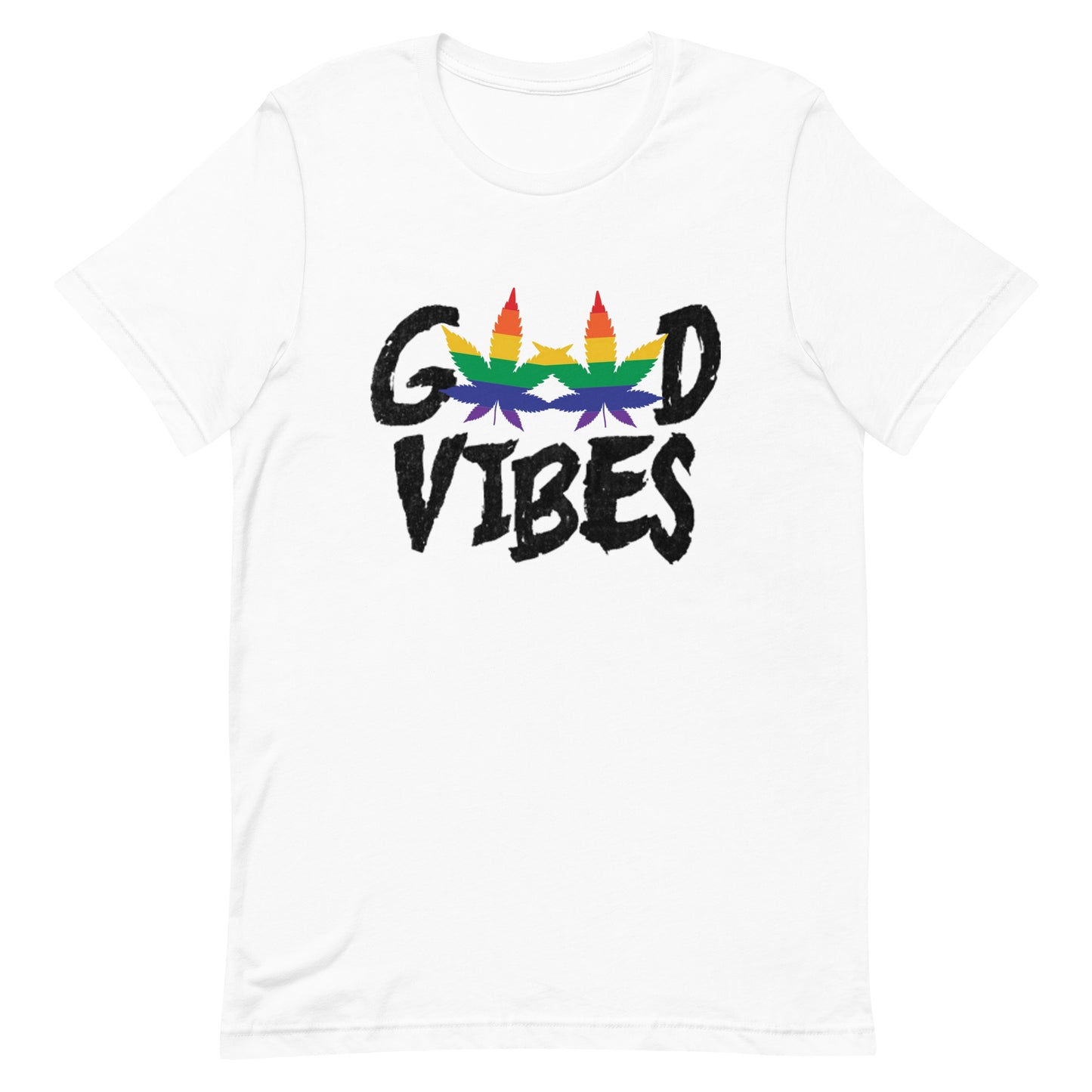 LGBTQ Good Vibes T-Shirt White unisex-staple-t-shirt-white-front-64ab649ac436b