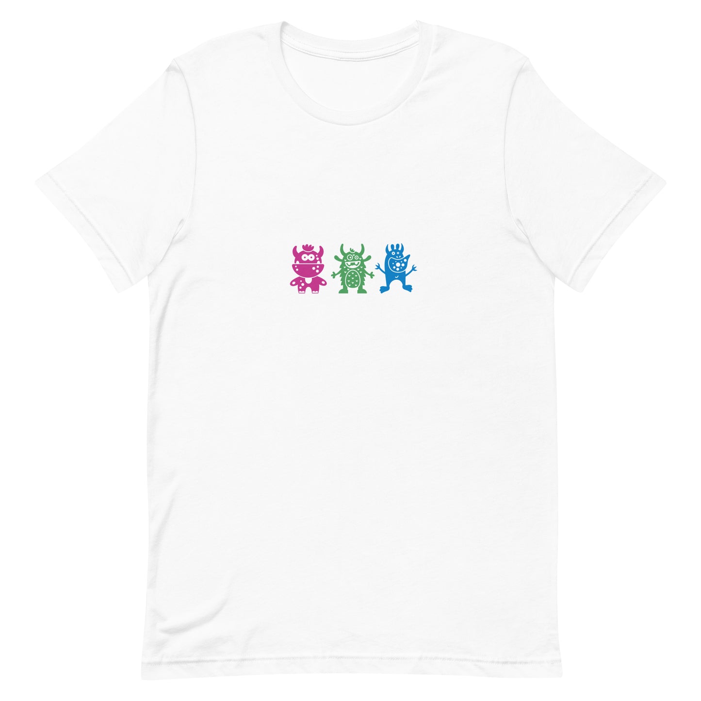 Polysexual Poly Pride T-Shirt - Doodle Monster White Polysexual unisex-staple-t-shirt-white-front-64cff214d407a