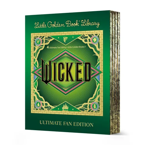 Book titled 'Wicked' from the Little Golden Book Library on a white background
