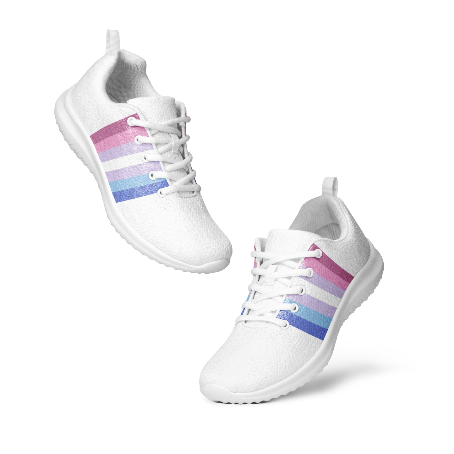 Bigender Pride Flag Women’s Athletic Shoes womens-athletic-shoes-white-front-64a77b0d7c7a8