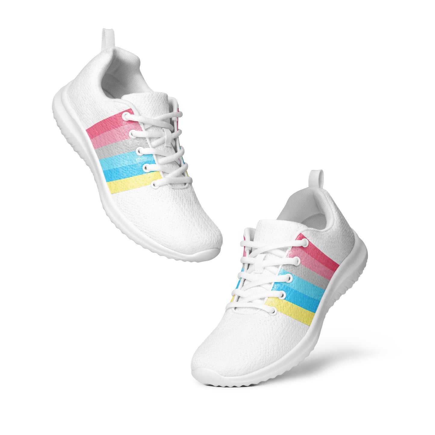 Genderflux Pride Flag Women’s Athletic Shoes womens-athletic-shoes-white-front-64a884ada00dd