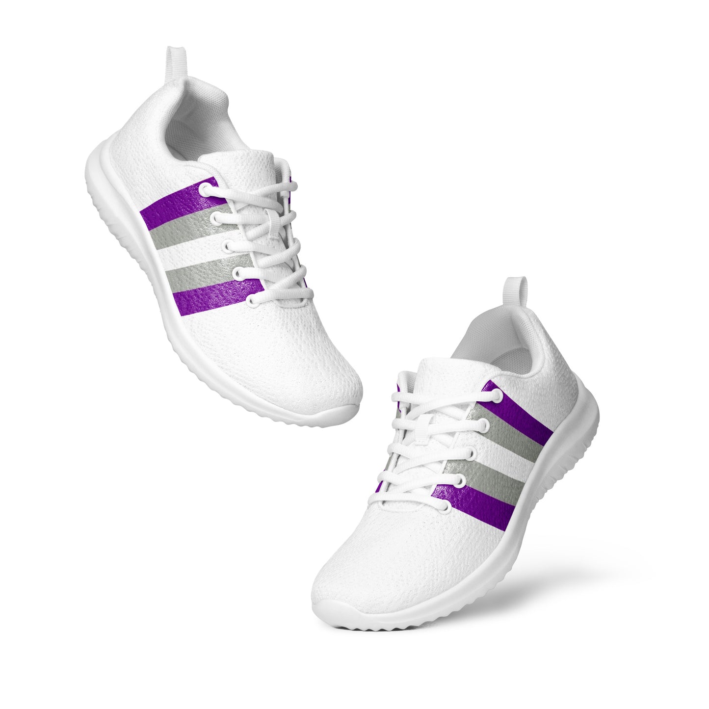 Greysexual Pride Flag Women’s Athletic Shoes womens-athletic-shoes-white-front-64a88afc095d5