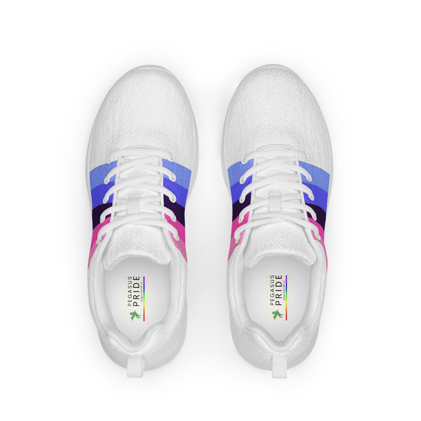 Omnisexual Pride Flag Women’s Athletic Shoes Omnisexual womens-athletic-shoes-white-front-64a88e1648216