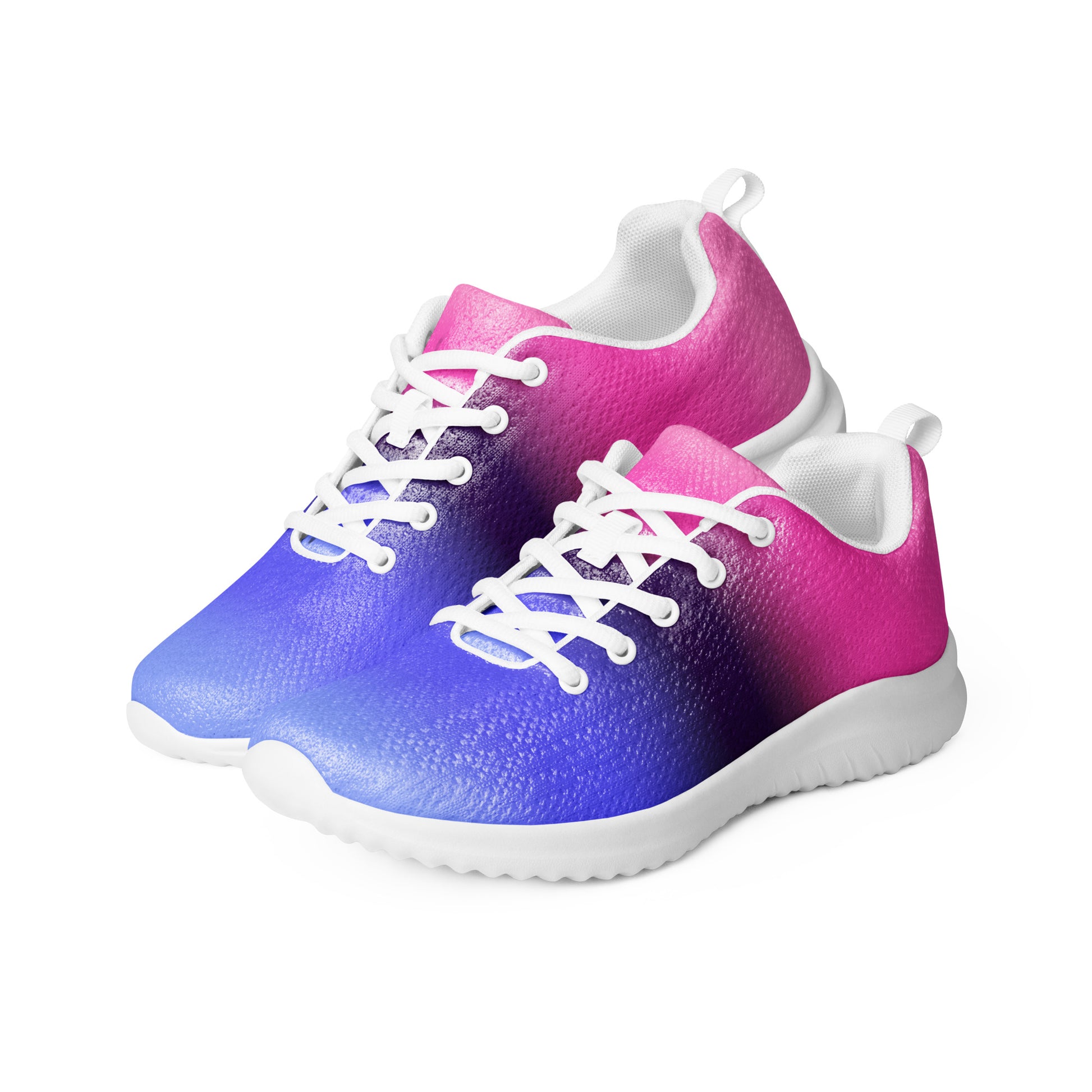 Omnisexual Pride Women’s Athletic Shoes - Ombre womens-athletic-shoes-white-left-front-64a88dd75c06f