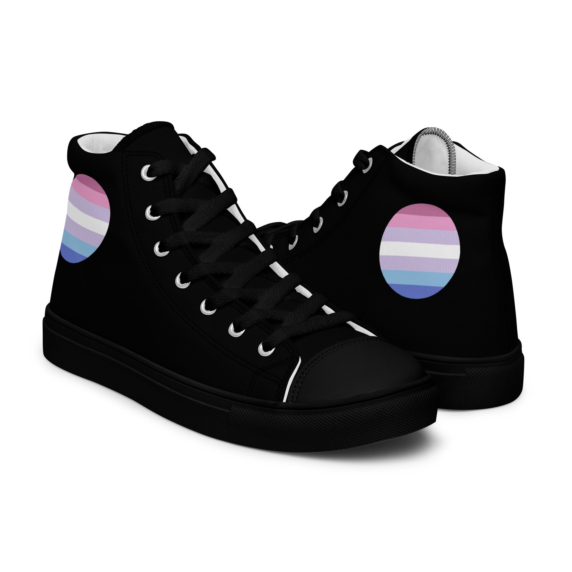 Bigender Women’s High Top Canvas Athletic Shoes womens-high-top-canvas-shoes-black-right-657f8e9e68caf