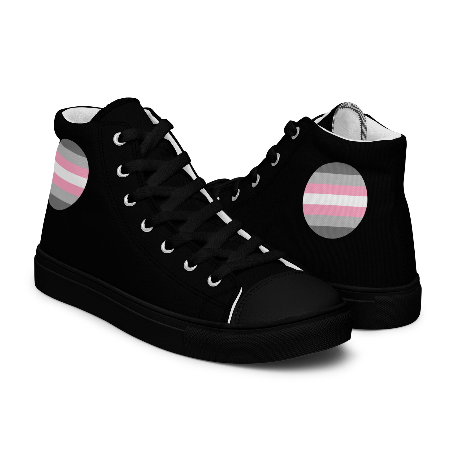 Demigirl Women’s High Top Canvas Athletic Shoes womens-high-top-canvas-shoes-black-right-657f90165b84f