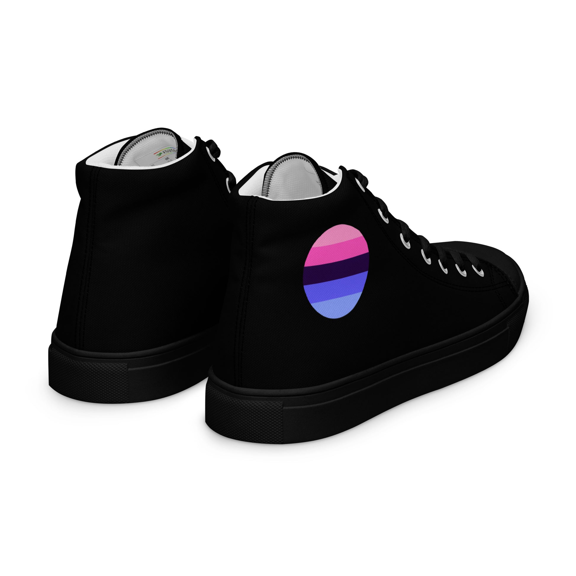 Omnisexual Pride Women’s High Top Canvas Athletic Shoes womens-high-top-canvas-shoes-black-right-back-657f958633c51