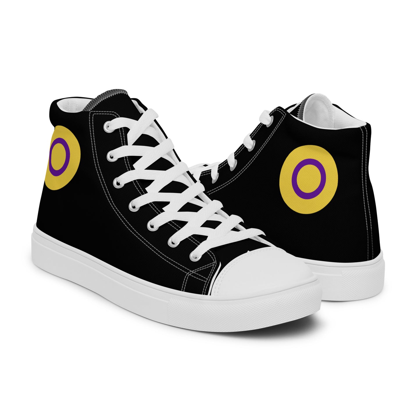 Intersex Pride Women’s High Top Canvas Athletic Shoes womens-high-top-canvas-shoes-white-right-657f91def2ee7