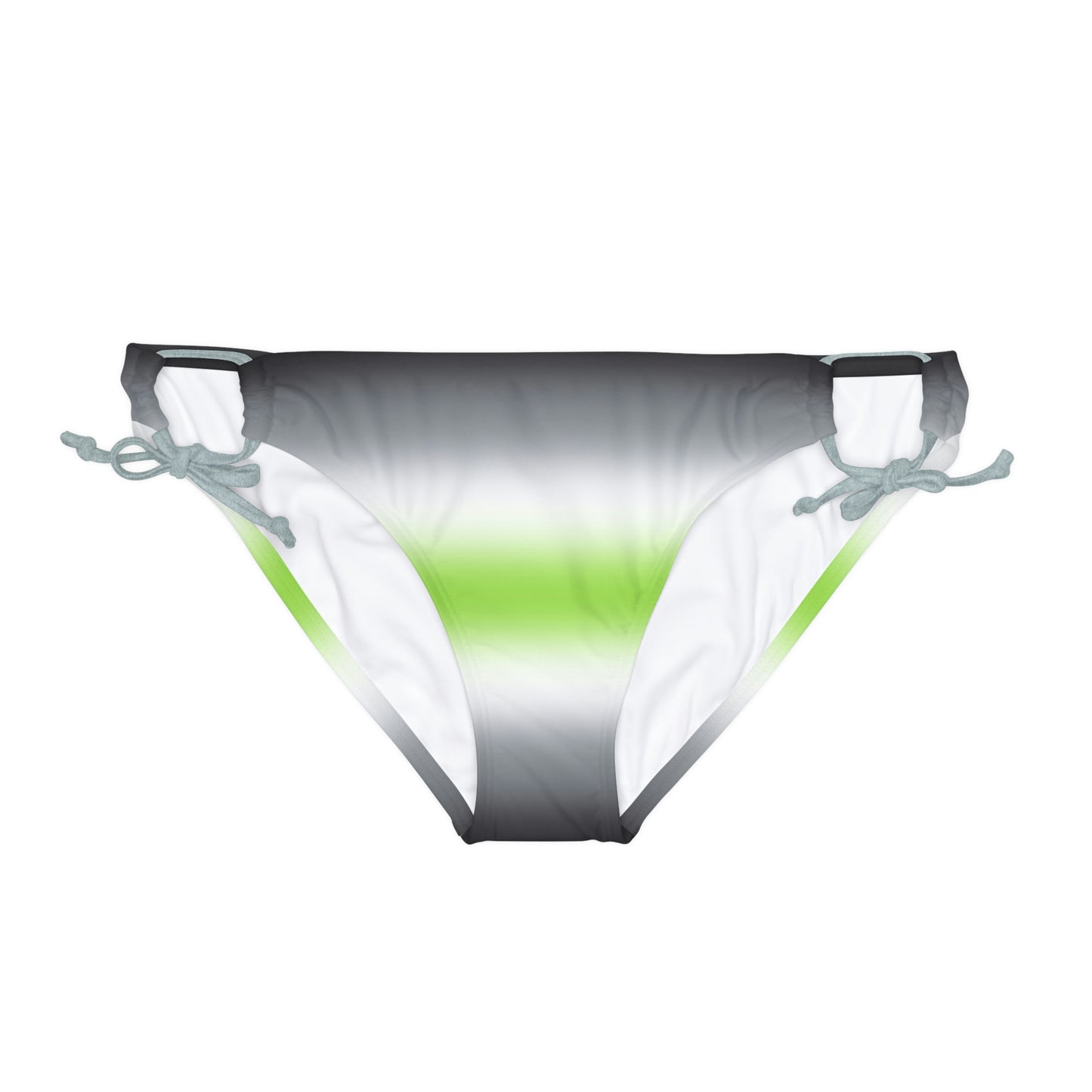 Agender Pride String Bikini Bottom in Ombre Silver Agender 06457da3aa1a37fcfd8cfb45c909e3ee