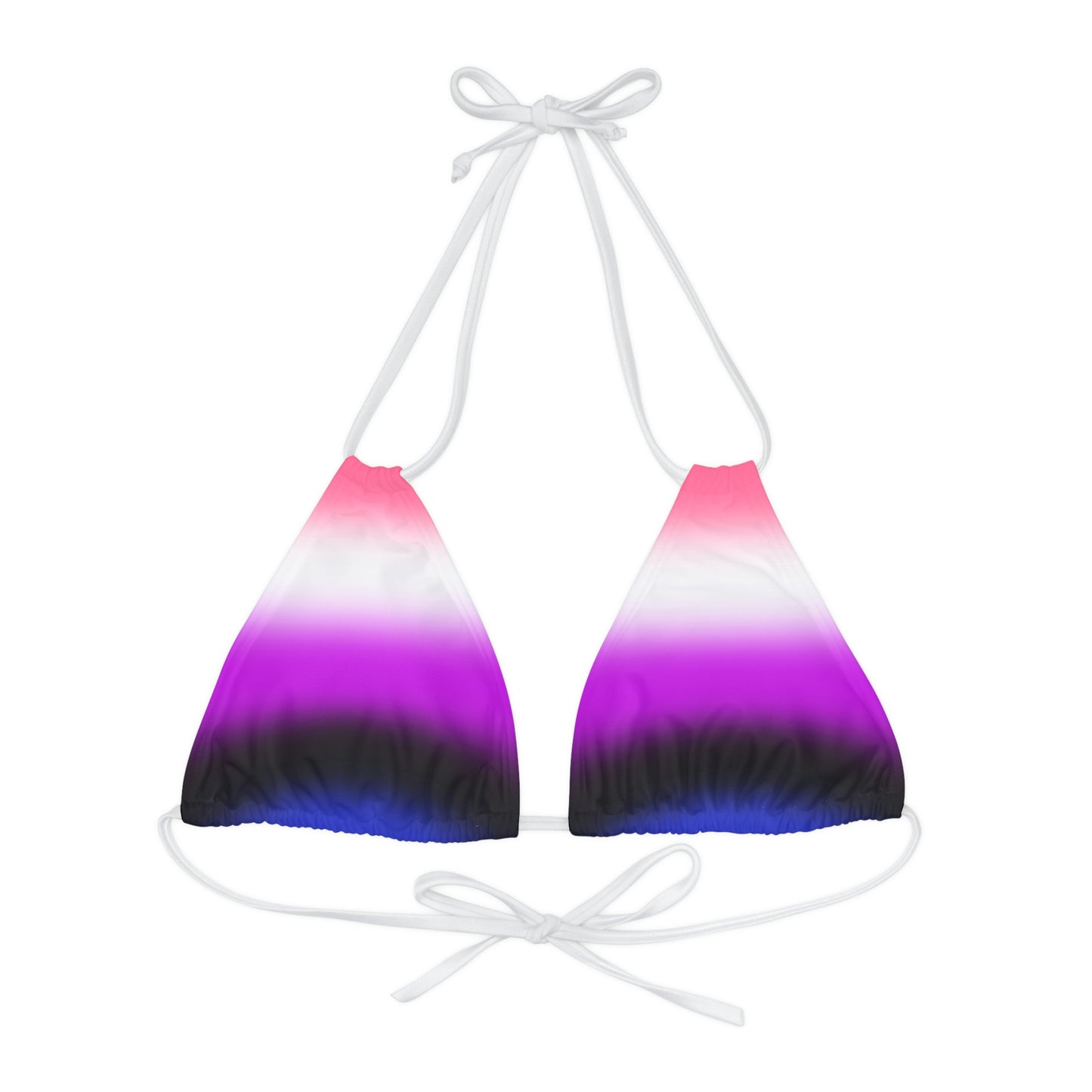 Genderfluid Pride Bikini Top - Ombre White Genderfluid 0c88ed7ad68a84b57ea7acca4be7c971