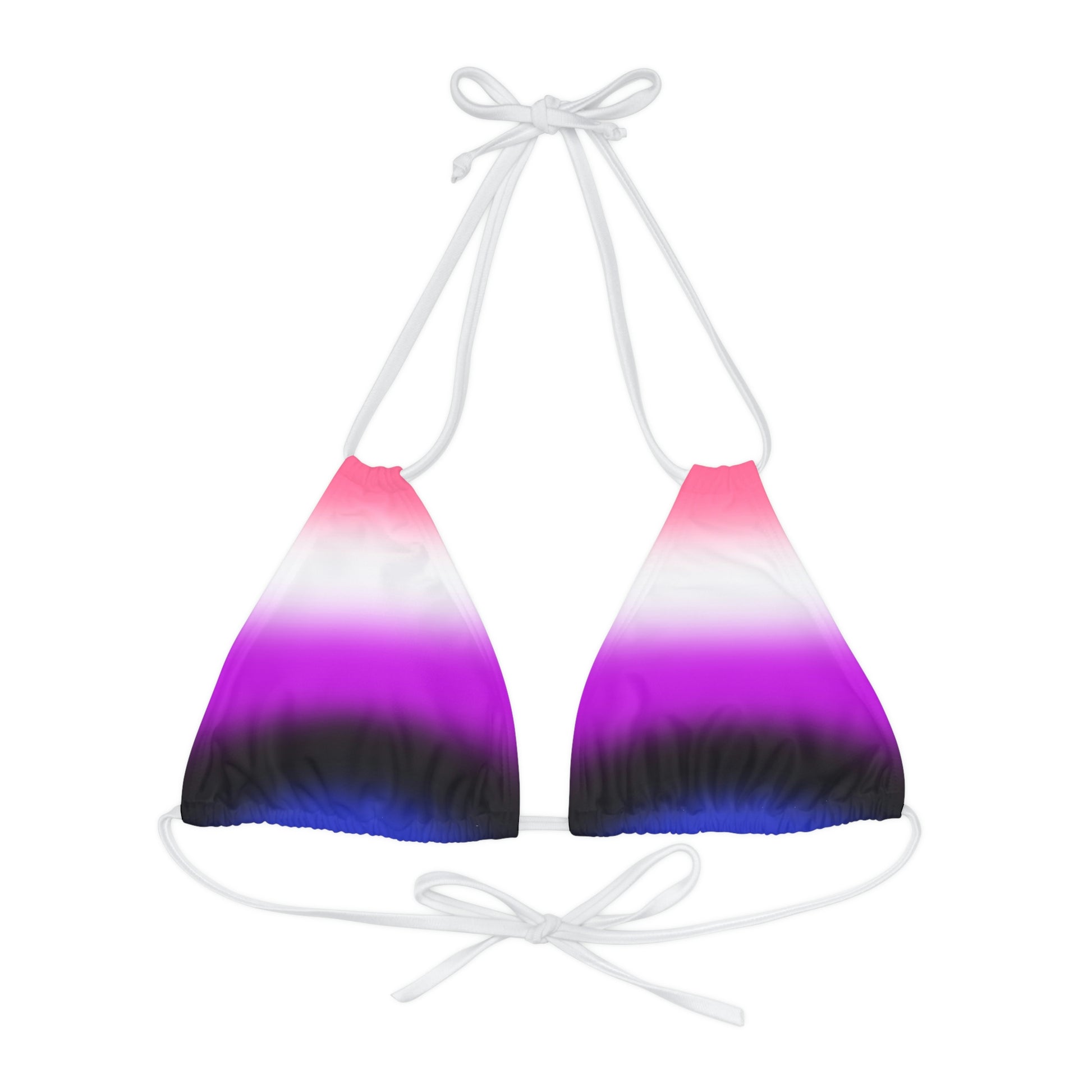 Genderfluid Pride Bikini Top - Ombre White Genderfluid 0c88ed7ad68a84b57ea7acca4be7c971