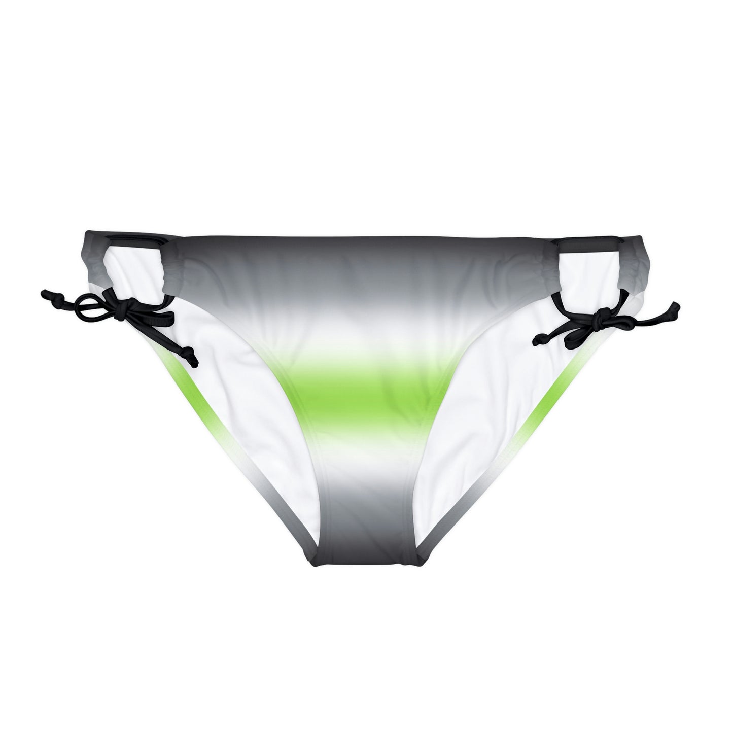 Agender Pride String Bikini Bottom in Ombre Black Agender 2e28b12394f77ad337e8ced9cecb6acd