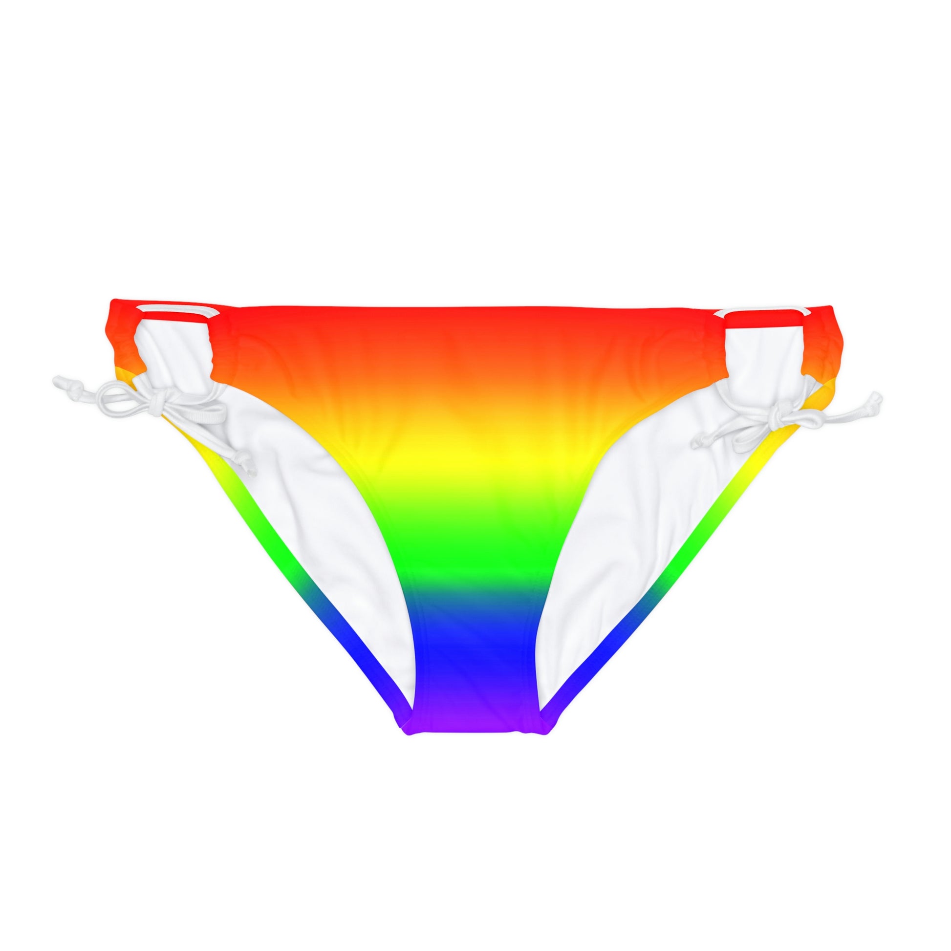 LGBTQ Pride Bikini Bottom Swimsuit - Ombre White 3a7bf010b2eb017229f31dc9a3dbbbcc