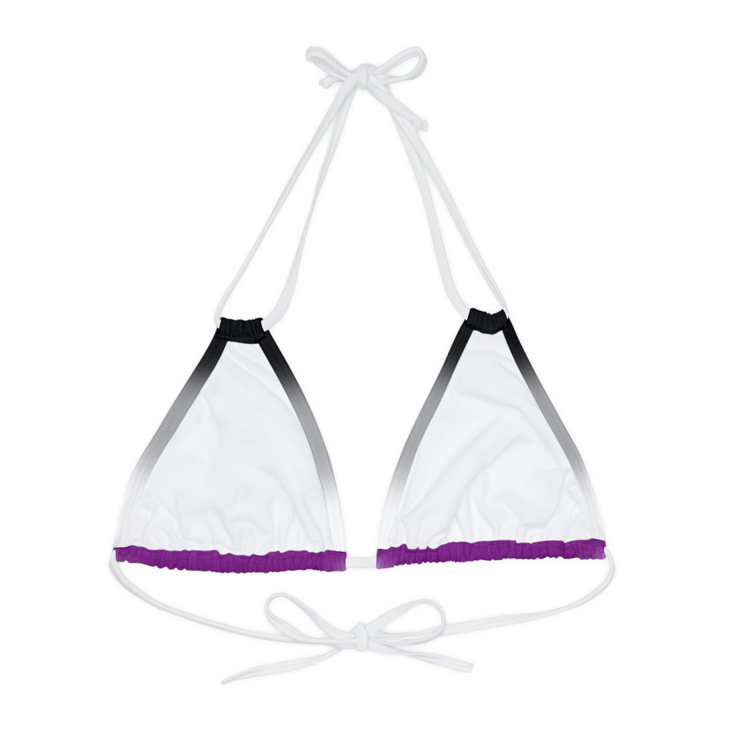 Asexual Ace Pride String Bikini Top in Ombre 3cfe49f3ae0cc40ac684315b0c48d31b