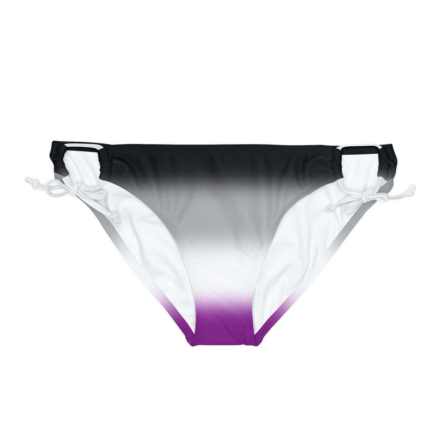 Asexual Ace Pride String Bikini Bottom in Ombre White Asexual 49c3220618b7ab1a6a8aff56fba31ab7