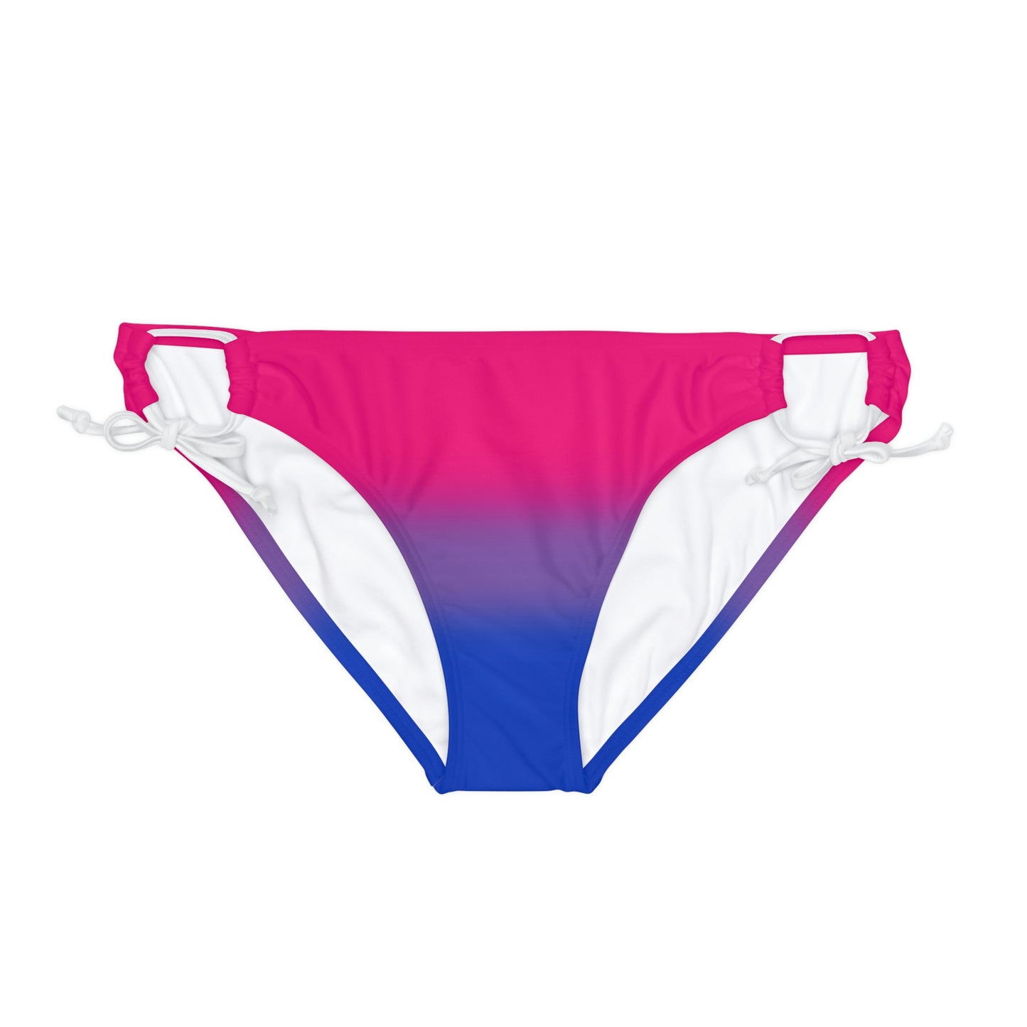 Bisexual Bi Pride String Bikini Bottom in Ombre White Bisexual 6fd3d3841f64a54ccf4def06a5de91ab