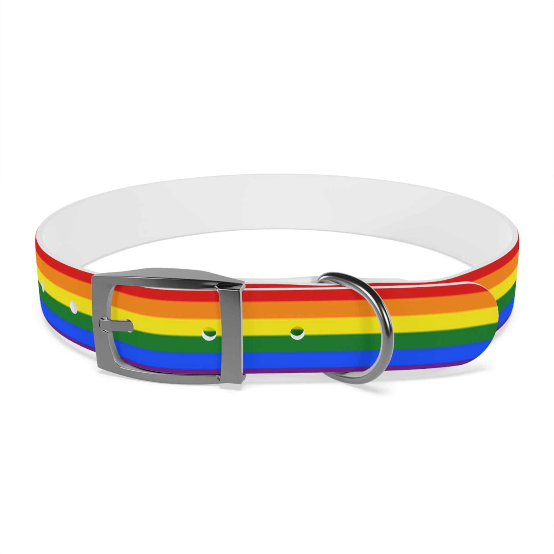 LGBTQ Pride Dog Collar L Gun Metal Pride 753c5a051df6bf16bbe3d69037ce4237