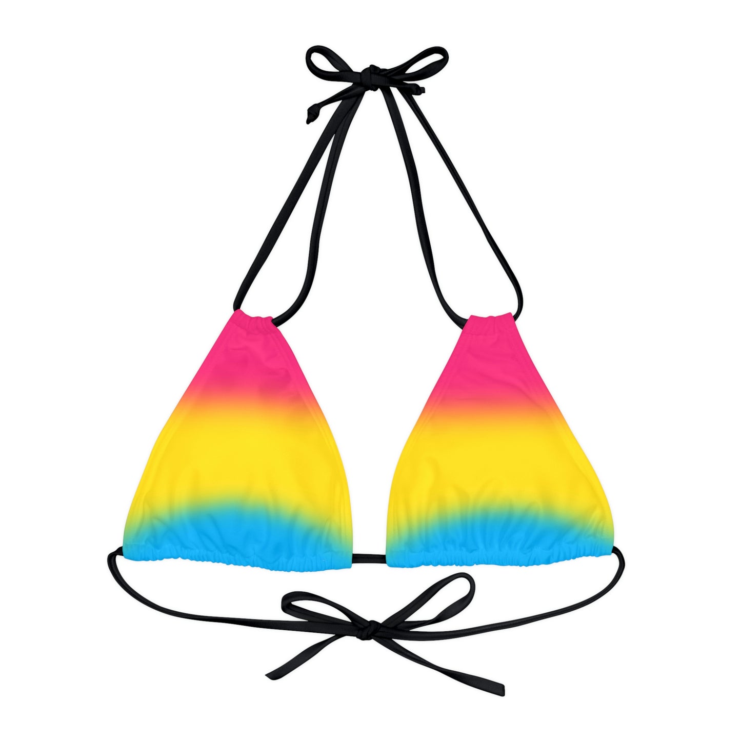 Pansexual Pan Pride Bikini Top - Ombre Black Pansexual 75823df003ec2112509fc5a2ae16090c