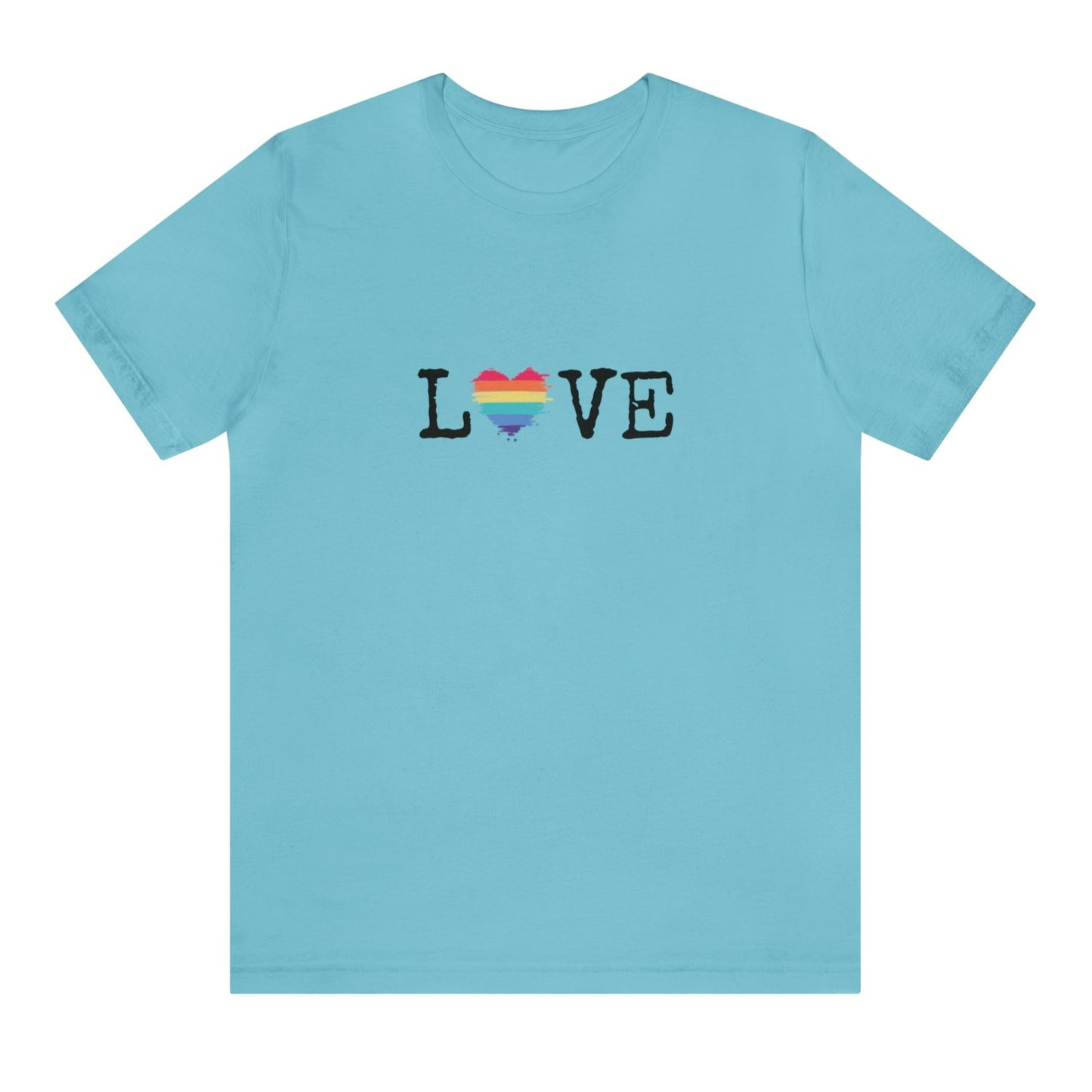 LGBTQ Pride T-Shirt - Pride Love Turquoise Pride 87c2e313dfa52985b9d791f5587a1cfc