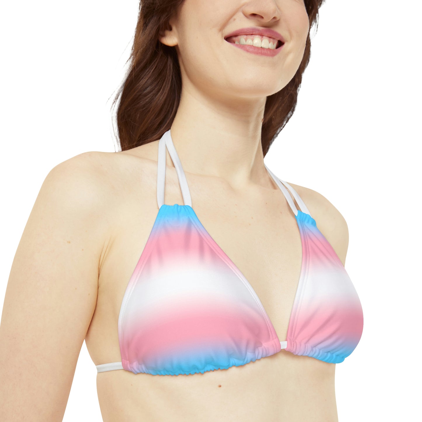 Transgender Trans Pride Bikini Top - Ombre 9618e8c0f747392725608d9c99827fd1