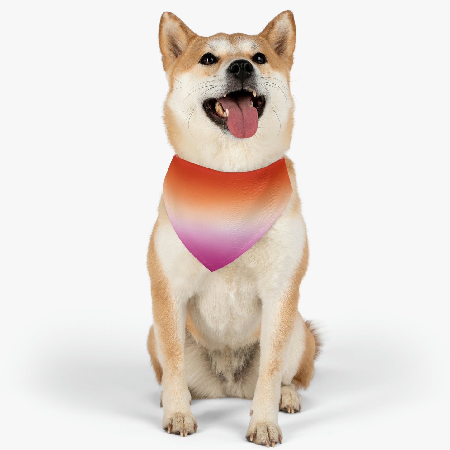 Lesbian Pride Pet Bandana with Collar 9c1cedfd79956115ea174b940ab9eff7