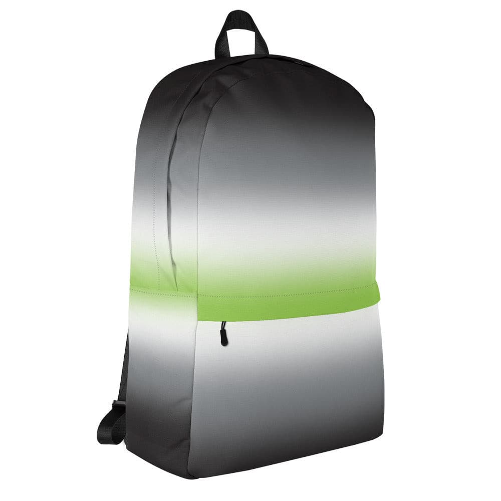 Agender Pride Backpack in Ombre Agender-Pride-Backpack-Ombre-right