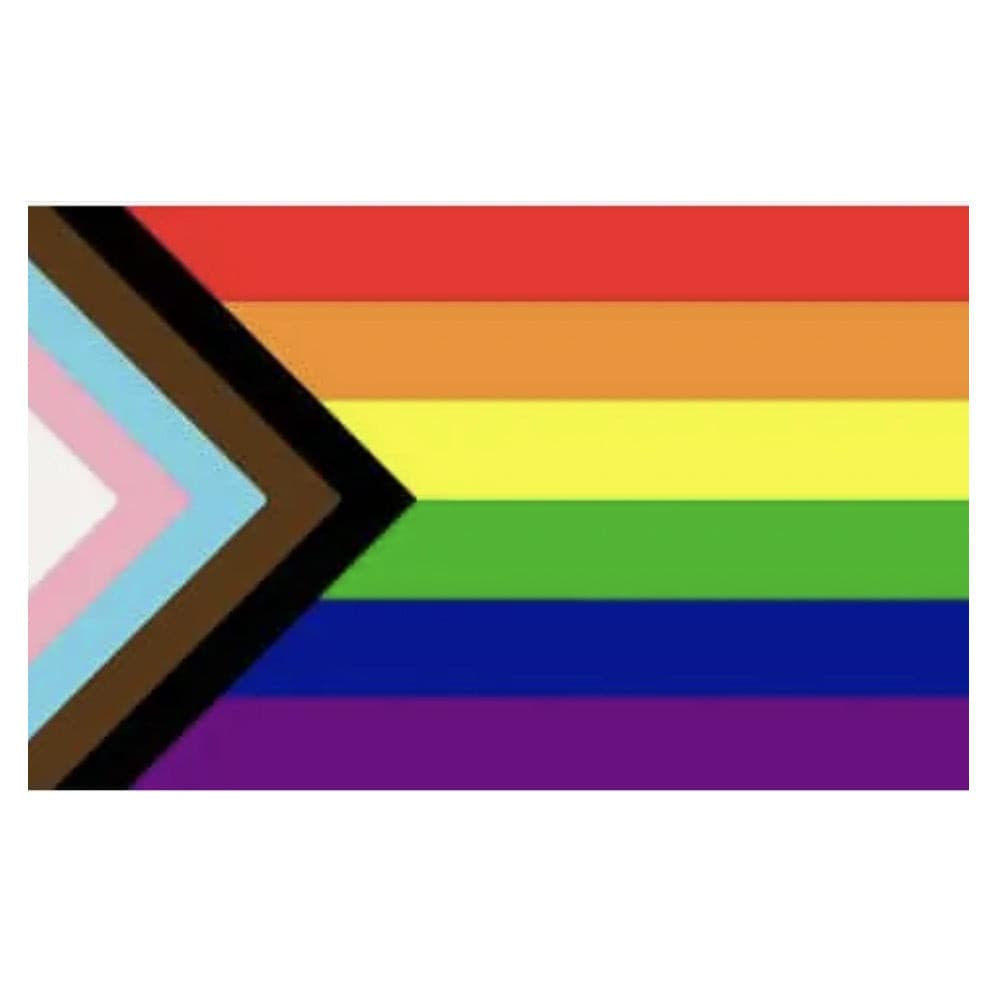 LGBTQ Pride Flag 3x5 - Progress Pride Daniel Quasar Pride 3x5 ProgressivePrideFlag3x5