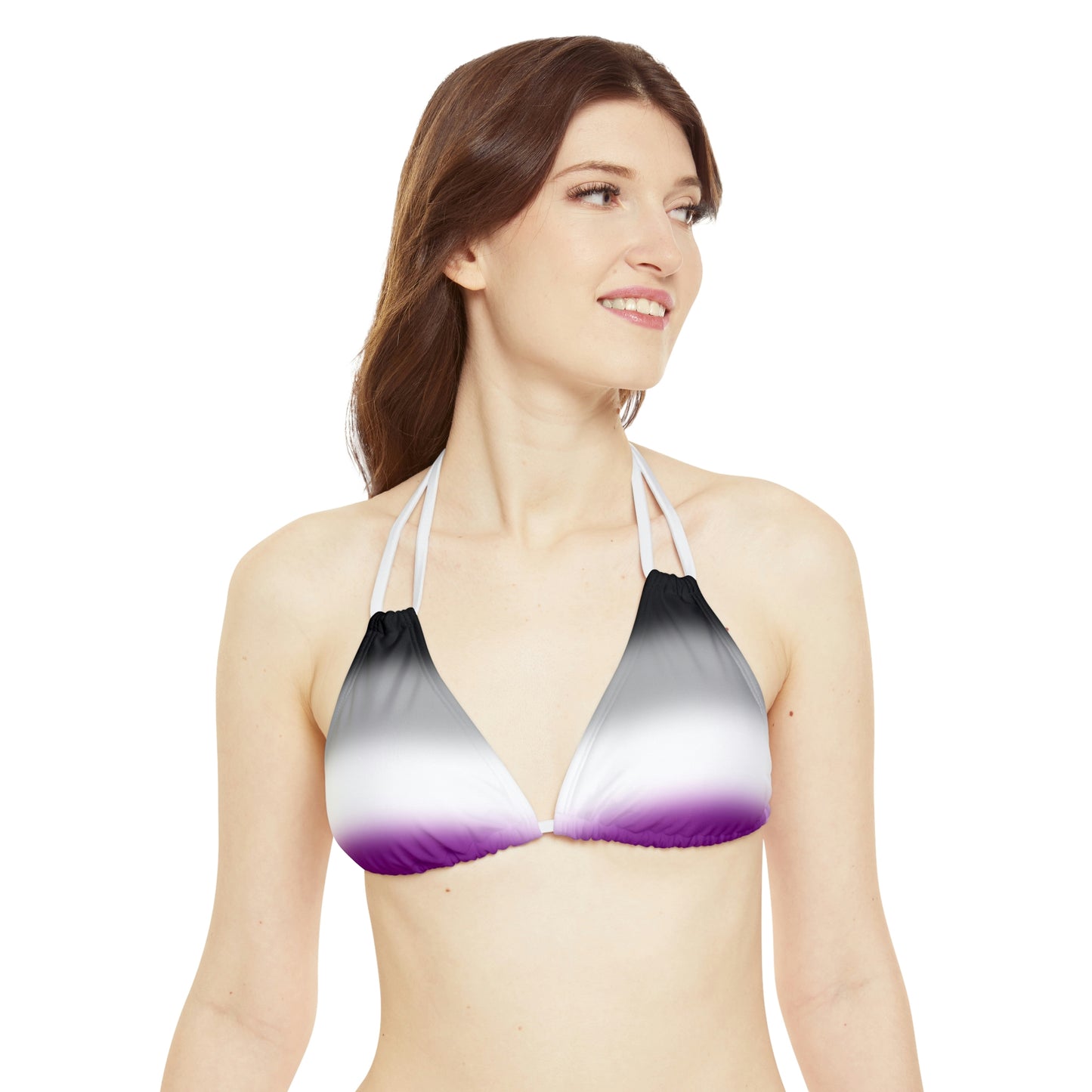 Asexual Ace Pride String Bikini Top in Ombre a51107b4599b0d6f3405913c108623c1