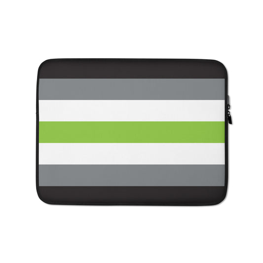 Agender Pride Flag Laptop Sleeve 13in Agender agender-flag-laptop-sleeve-13-front