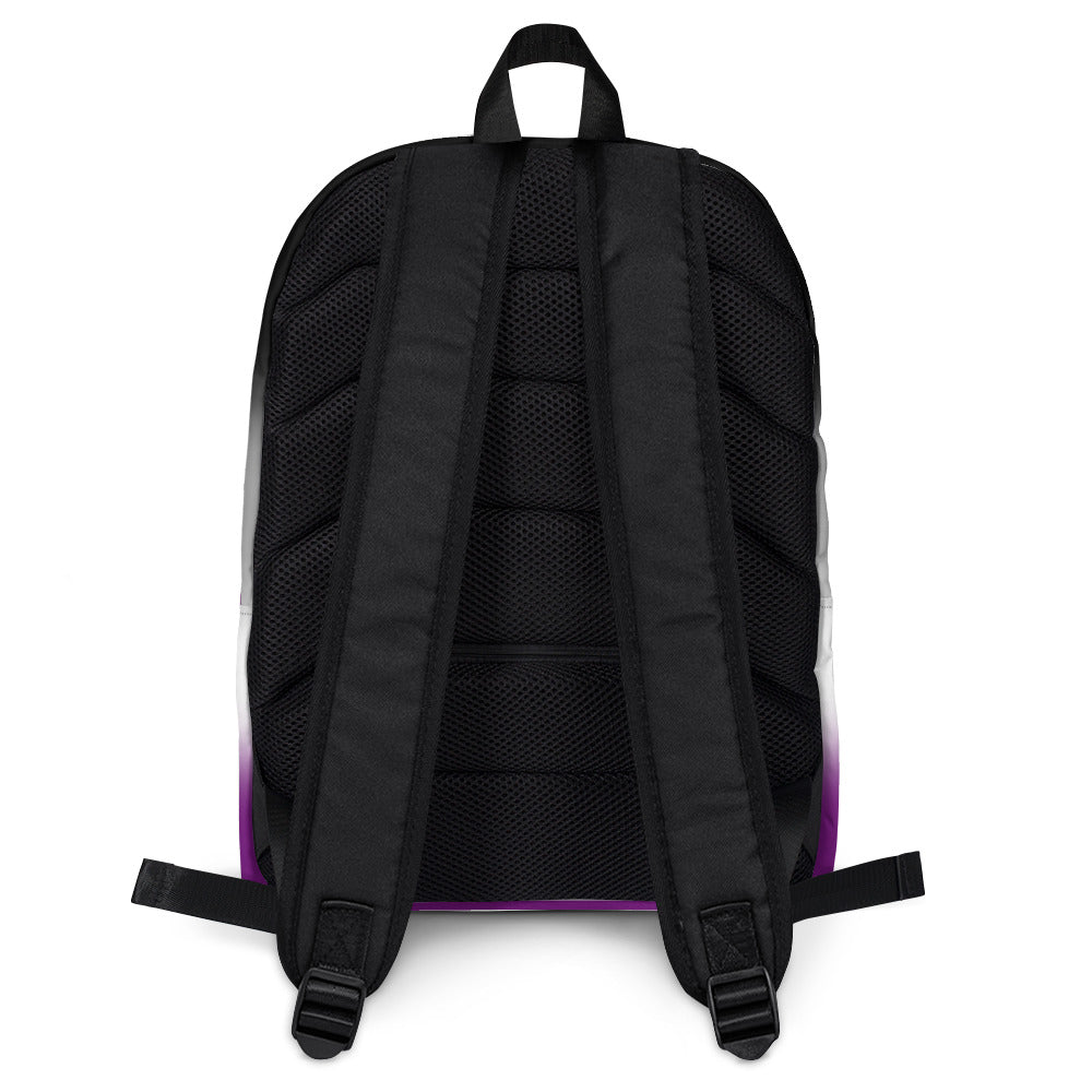 Asexual Ace Pride Backpack in Ombre all-over-print-backpack-white-back-6429fabc636eb