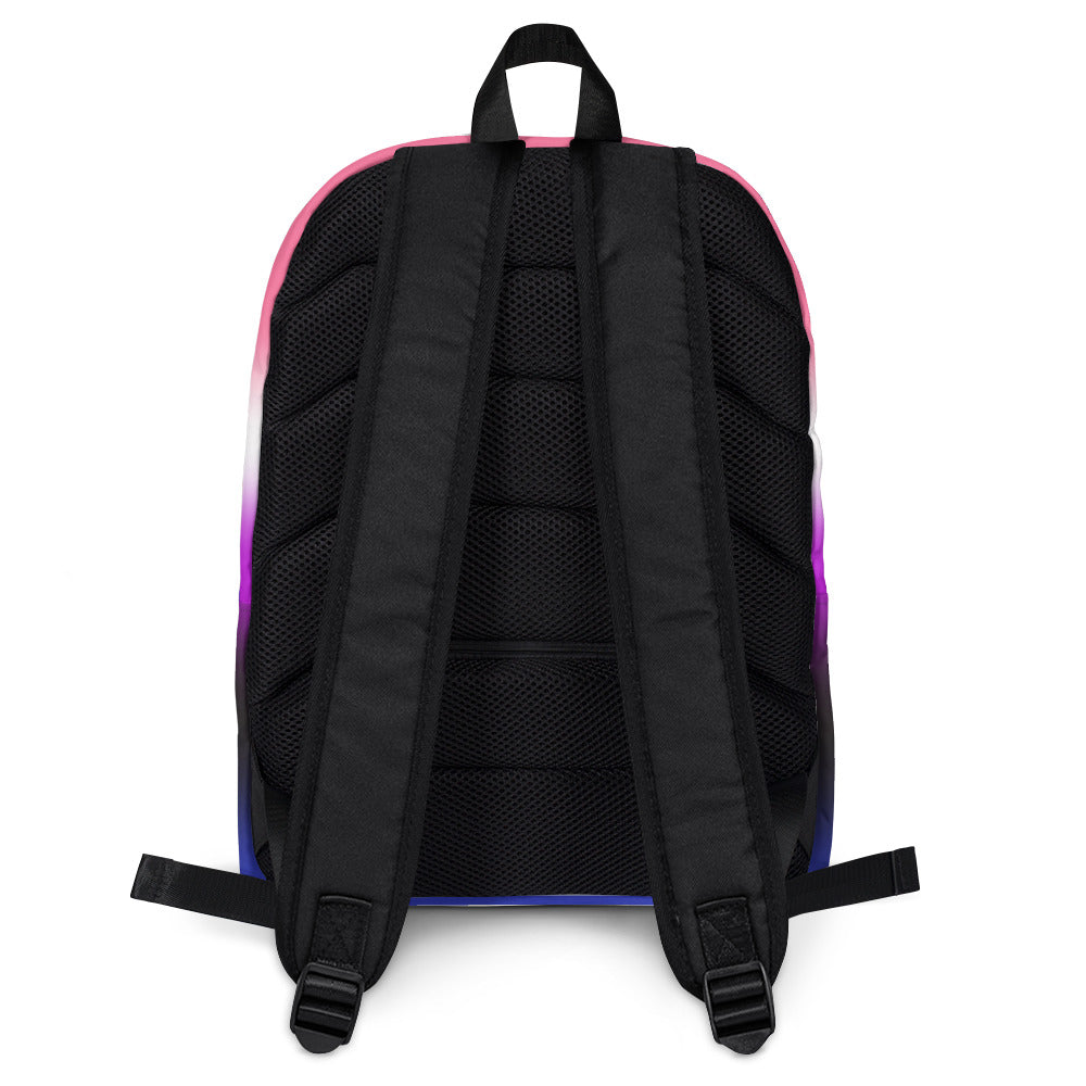 Genderfluid Pride Backpack - Ombre all-over-print-backpack-white-back-642a0605b92f5