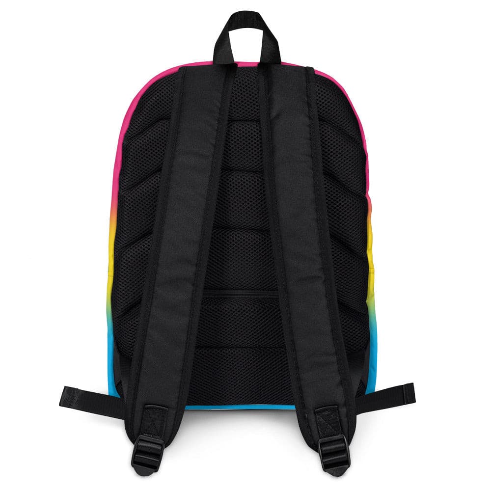 Pansexual Pan Pride Backpack - Ombre all-over-print-backpack-white-back-642a0e00a1ddc