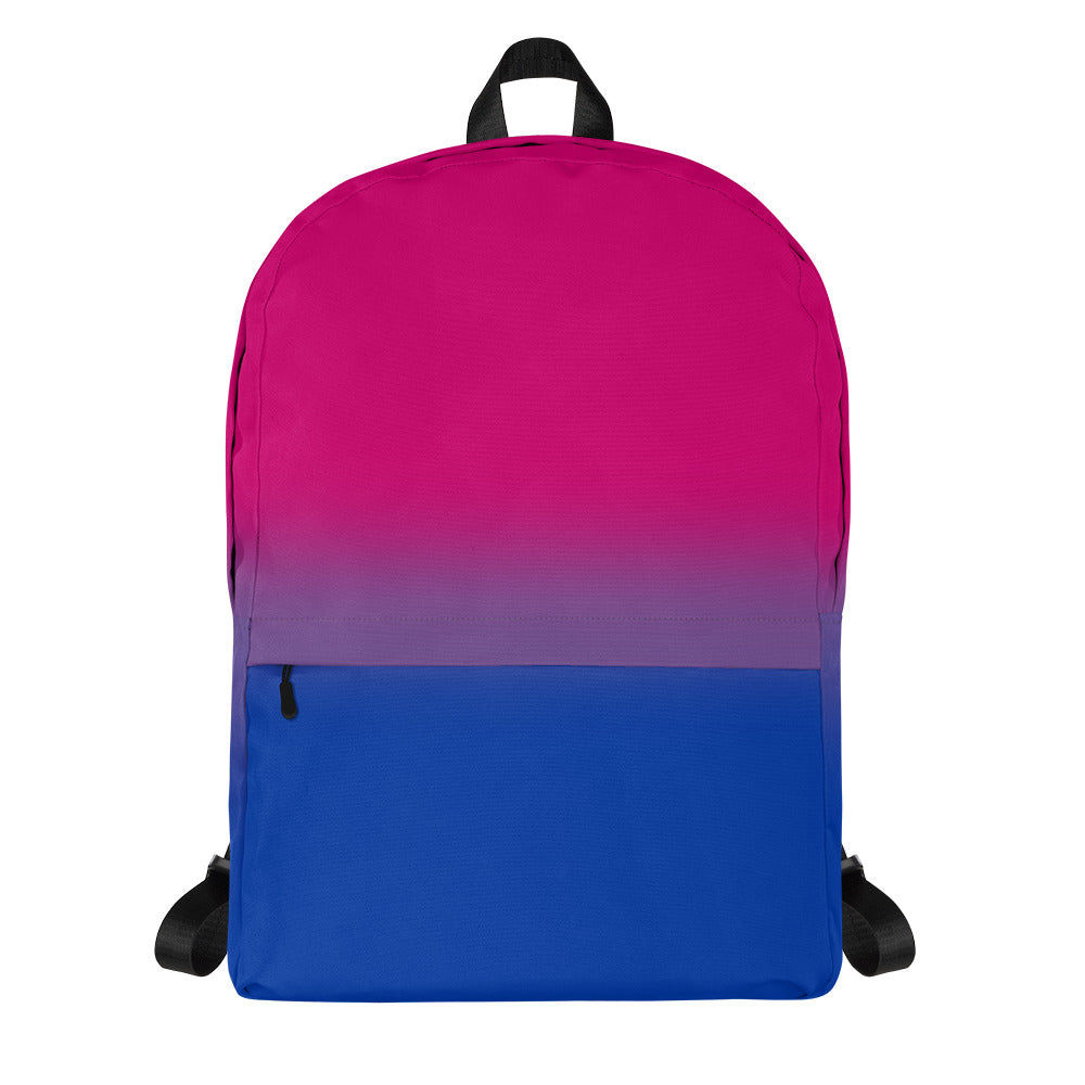 Bisexual Bi Pride Backpack in Ombre Multi Bisexual all-over-print-backpack-white-front-64284ec0a01cf